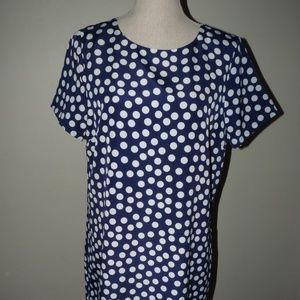 J. Crew Navy with Polka Dot Dress